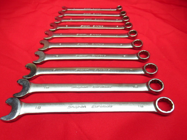 Snap-on スナップオン Eurotools ユーロツール スピードレンチ ERCXLM 10～19mm 10本セット 工具 ハンドツール