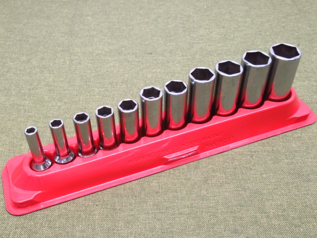 Snap-on スナップオン ディープソケット 11個セット YSFS081～281 1/4～7/8