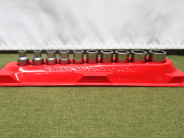 Snap-on スナップオン YTMシリーズ セミディープソケット 10個セット YTM6～YTM18 3/16～9/16