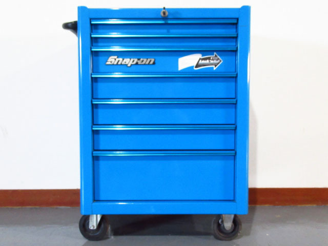 snap-on スナップオン 工具箱 KRA2007KCPZN ブルー 7段 ロールキャブ ツールボックス 幅:約76.5×約:奥50×高:約95㎝ 鍵付き