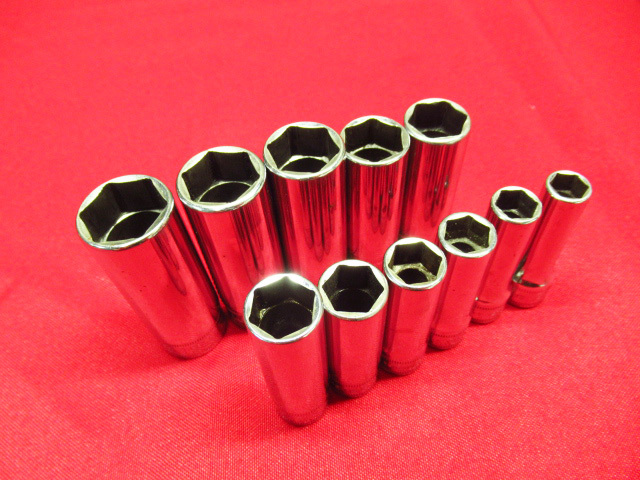 旧ロゴあり Snap-on スナップオン 六角ディープソケット 11点 SFSM 19 18 17 16 15 14 13 12 11 10 9 工具