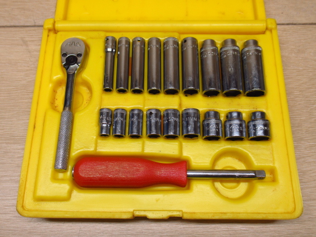 MAC TOOLS マックツールズ 1/4 MR5 ラチェットハンドル / M6SA フレックスハンドル / M6 ソケット / MD6 ディープソケット