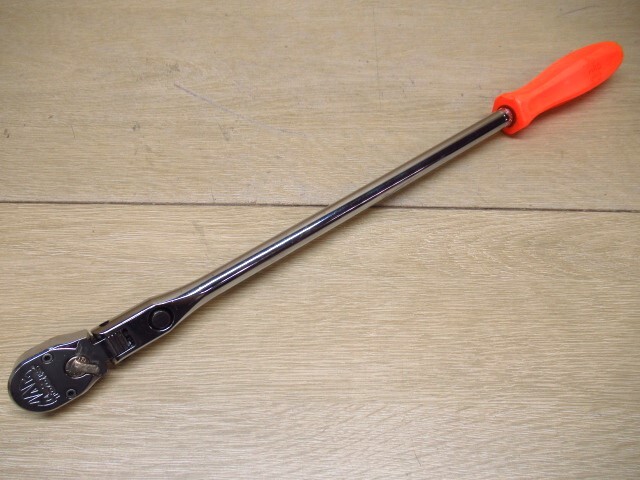MAC TOOLS マックツールズ XR1890LFPA 3/8 ロッキングフレックスヘッド ラチェットハンドル / DG33 グリップ オレンジ